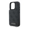 Guess для iPhone 16 Pro Max чехол Crossbody cardslots magnetic 4G Black