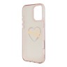 Guess для iPhone 16 Pro чехол PC/TPU Heart Pink