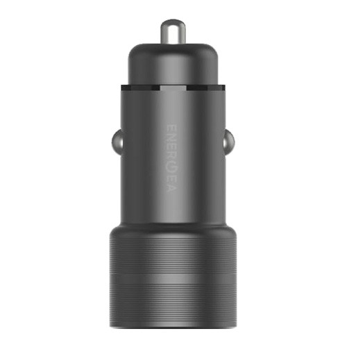 Автомобильное зарядное EnergEA Alu Drive 2, 2-USB QC 3.0, Aluminum Gunmetal