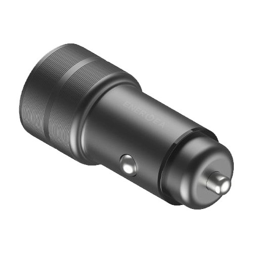 Автомобильное зарядное EnergEA Alu Drive 2, 2-USB QC 3.0, Aluminum Gunmetal