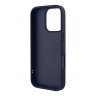 DKNY для iPhone 16 Pro чехол PU Repeat texture with Cardslot Metal logo Hard Blue