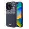 DKNY для iPhone 16 Pro чехол PU Repeat texture with Cardslot Metal logo Hard Blue