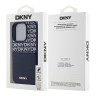DKNY для iPhone 16 Pro чехол PU Repeat texture with Cardslot Metal logo Hard Blue