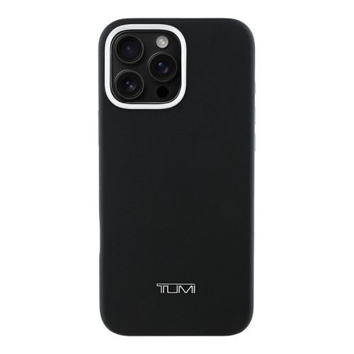 TUMI для iPhone 16 Pro чехол Genuine Full Wrap Smooth Leather Hard Full Black (MagSafe)