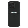 Aston Martin для iPhone 16 Pro чехол Leather Victory Design Hard Black