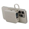 Energea АКБ MagPac MINI Plus, 10000W Magnetic wireless 15W +С 20W +2 C cables and Display Sand