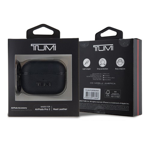 (Уценка) TUMI для Airpods Pro 2 чехол Genuine Leather Ballistic