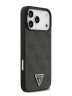 Guess для iPhone 17 Pro Max чехол PU 4G Triangle Diamond metal logo Hard Black (MagSafe)
