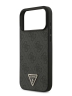 Guess для iPhone 17 Pro Max чехол PU 4G Triangle Diamond metal logo Hard Black (MagSafe)