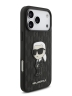 Karl Lagerfeld для iPhone 17 Pro Max чехол PU Saffiano Monogram NFT Karl iKonik черный