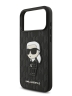 Karl Lagerfeld для iPhone 17 Pro Max чехол PU Saffiano Monogram NFT Karl iKonik черный