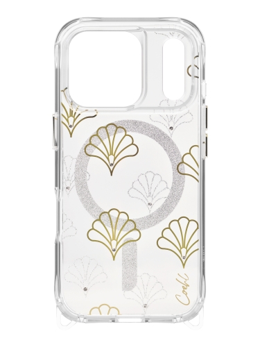 Uniq для iPhone 17 Pro чехол COEHL IML Maree Sparkling Silver (MagSafe)