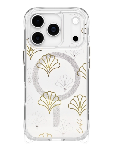 Uniq для iPhone 17 Pro чехол COEHL IML Maree Sparkling Silver (MagSafe)