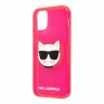 Чехол Karl Lagerfeld TPU FLUO Choupette Hard для iPhone 12 | 12 Pro, розовый