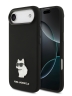 Karl Lagerfeld для iPhone Air чехол Liquid silicone NFT Choupette Metal pin & Camera Hard Black