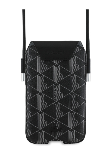 Lacoste для смартфонов чехол Crossbody Phone Sleeve PVC The Blend Black (XL, Pro Max) + Cord