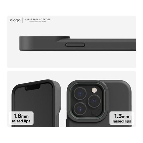 Чехол Elago GLIDE для iPhone 13 Pro, серый/зеленый