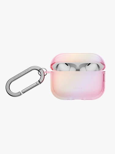 Uniq для Airpods Pro 3 чехол Iridescia (holographic) Pink Prism