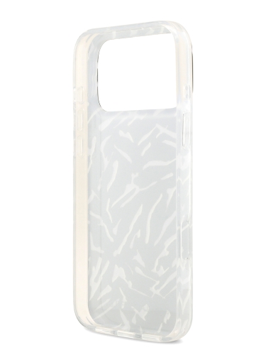 Karl Lagerfeld для iPhone 17 Pro Max чехол IML Zebra Hard + Nylon Hand cord Purple