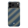 BlueO чехол для iPhone 17 Pro, Tactile Woven Air Aramid fiber (Kevlar) Galaxy Green (MagSafe)