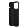 BMW чехол Signature Liquid Silicone Laser logo для iPhone 13 Pro Max, черный BMHCP13XSLBLBK