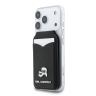 Karl Lagerfeld картхолдер бумажник-стенд Wallet MagSafe Cardslot Stand with Mirror Saffiano NFT K&C metal Blk
