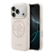 Guess для iPhone 17 Pro чехол PU with Perforated 4G logo Metal camera Pink (MagSafe)
