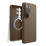 Elago для Galaxy S26 Ultra чехол Magnetic PU Leather Taupe (MagSafe)