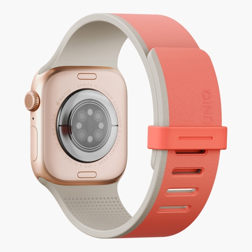 Uniq для Apple Watch 49/46/45/44 mm ремешок Revix IV reversible Magnetic Coral Quartz/Beige