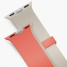 Uniq для Apple Watch 49/46/45/44 mm ремешок Revix IV reversible Magnetic Coral Quartz/Beige