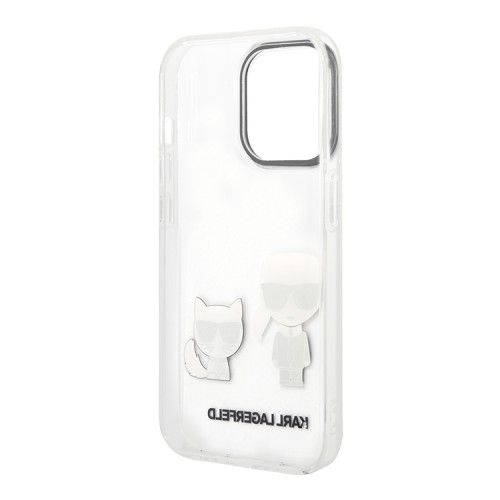Чехол Lagerfeld Karl & Choupette TPU Hard для iPhone 14 Pro Max, прозрачный