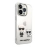 Чехол Lagerfeld Karl & Choupette TPU Hard для iPhone 14 Pro Max, прозрачный