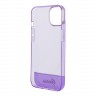 Чехол Guess Translucent w Electroplated camera Hard для iPhone 14, фиолетовый