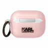 Чехол Lagerfeld TPU with ring NFT Choupette Translucent для Airpods Pro, розовый