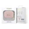 Чехол Guess Silicone Script logo with Heart charm для Airpods Pro 2, розовый