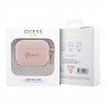 Чехол Guess Silicone Script logo with Heart charm для Airpods Pro 2 (2022), розовый