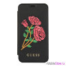 Чехол Guess Flower desire Booktype Embroidered roses для iPhone 7/8/SE 2020, черный