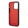 Чехол AMG Liquid Silicone Two tones Red line Hard для iPhone 14 Pro Max, черный