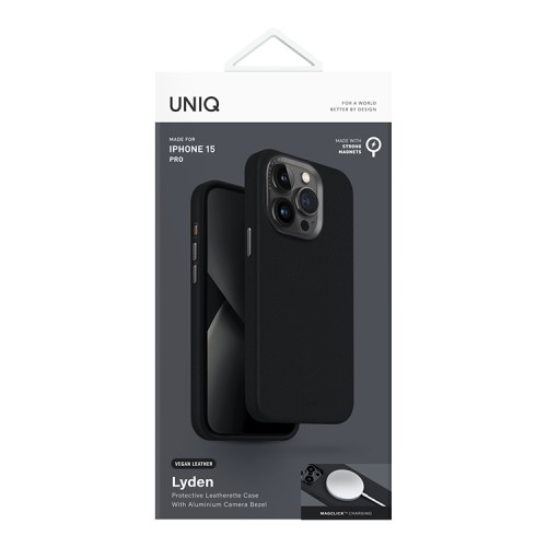 Uniq для iPhone 15 Pro чехол Lyden Black (Magsafe)