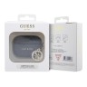 Guess для Airpods Pro чехол PU leather 4G with metal logo and Diamond charm Black