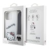 Hello Kitty для iPhone 14 Pro Max чехол Crossbody PC/TPU Dreaming Kitty + PU Strass strap Hard White