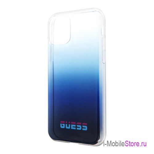 Чехол Guess California Hard Gradient для iPhone 11 Pro, синий