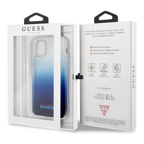 Чехол Guess California Hard Gradient для iPhone 11 Pro, синий