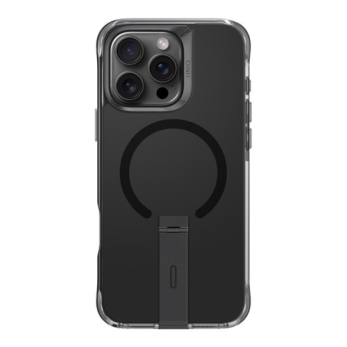 Uniq для iPhone 16 Pro Max чехол ELEVA with Vertical stand Black (Magsafe)