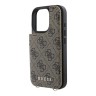 Guess для iPhone 16 Pro Max чехол Crossbody cardslots magnetic 4G Brown