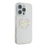 Guess для iPhone 16 Pro чехол PC/TPU Heart Transparent