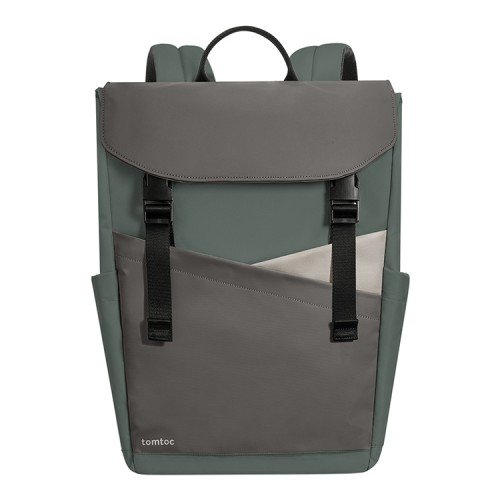 Tomtoc Travel рюкзак Slash-T64 Laptop Backpack 15.6"/18L Grey/Turquoise
