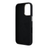 Guess для iPhone 16 чехол Liquid silicone Gold metal logo & Camera frame Hard Black