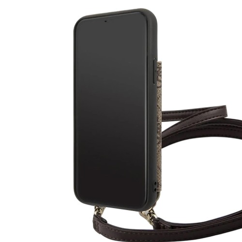 Чехол Guess 4G Crossbody cardslots magnetic Hard для iPhone 11, коричневый