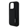 TUMI для iPhone 16 Pro чехол Genuine Leather with Vertical cardslot Hard Black